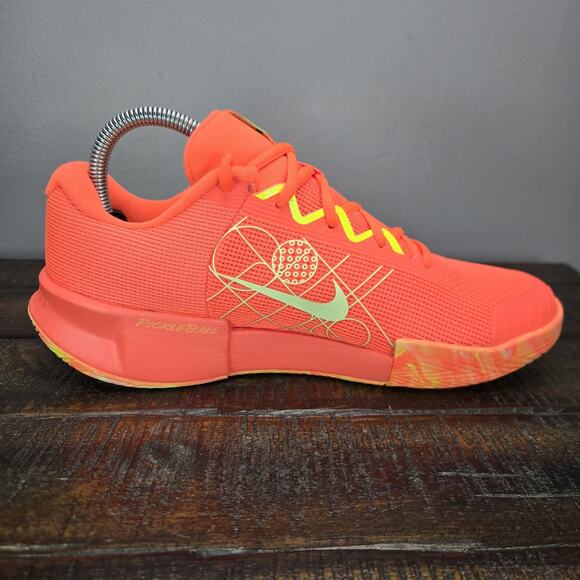 NEW Nike Zoom Challenge Womens Size 9 Pickleball Shoes Orange Yellow FQ4155 800 - Picture 8 of 12